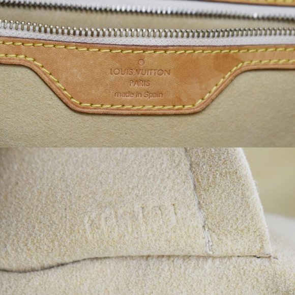 LOUIS VUITTON Hampstead MM Shoulder Bag Damier Azur Leather White - Picture 6 of 12